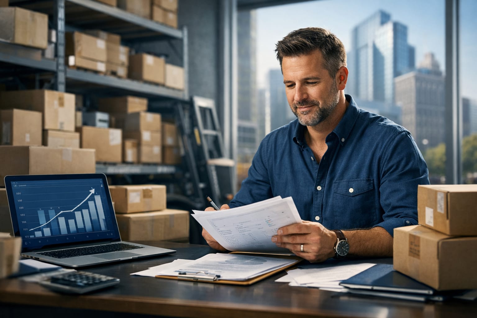 Man at Desk